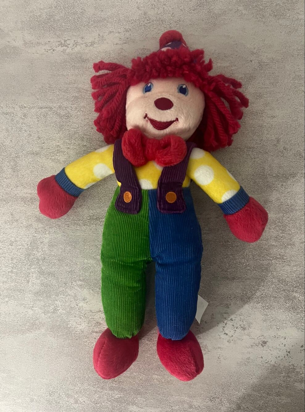 Gymboree Gymbo The Clown Stuffed Plush Mascot Doll 2004 Vintage w/ Voice Box
